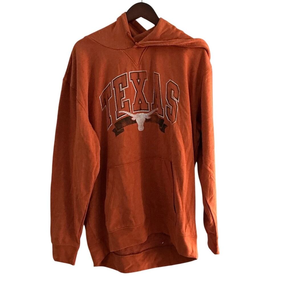 NWT Rivalry Threads Texas Longhorns Brown Graphic Pullover Hoodie Men's Size XL